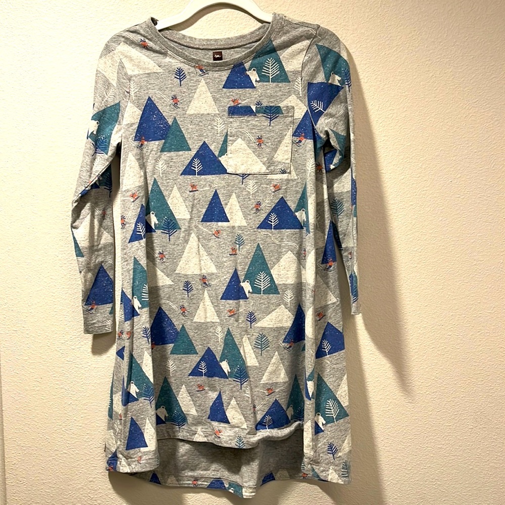 Yea Collection Snow Yeti Long Sleeve Dress, Size 6